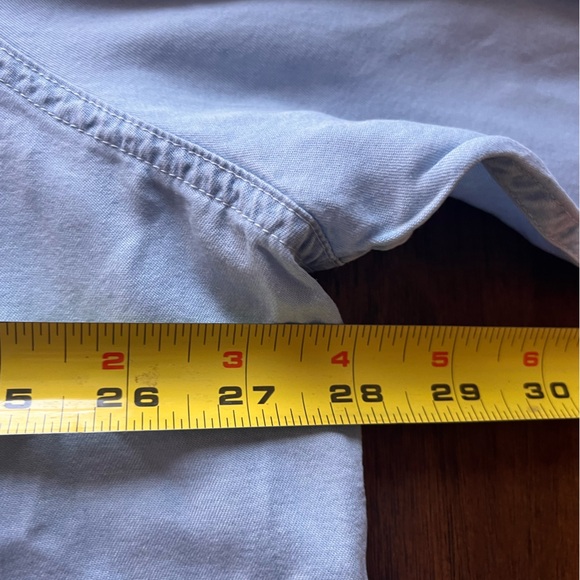 Como Vintage denim shirt women’s 3x button down blue NWT fall minimalist long - Picture 9 of 10